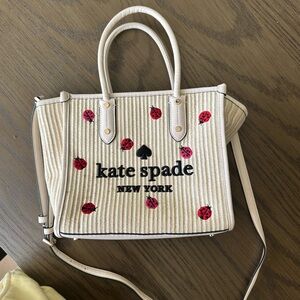 kate spade Cream Tote with Lady bugs 🐞